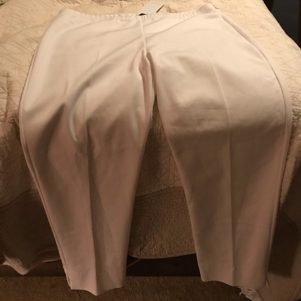 Some white slacks